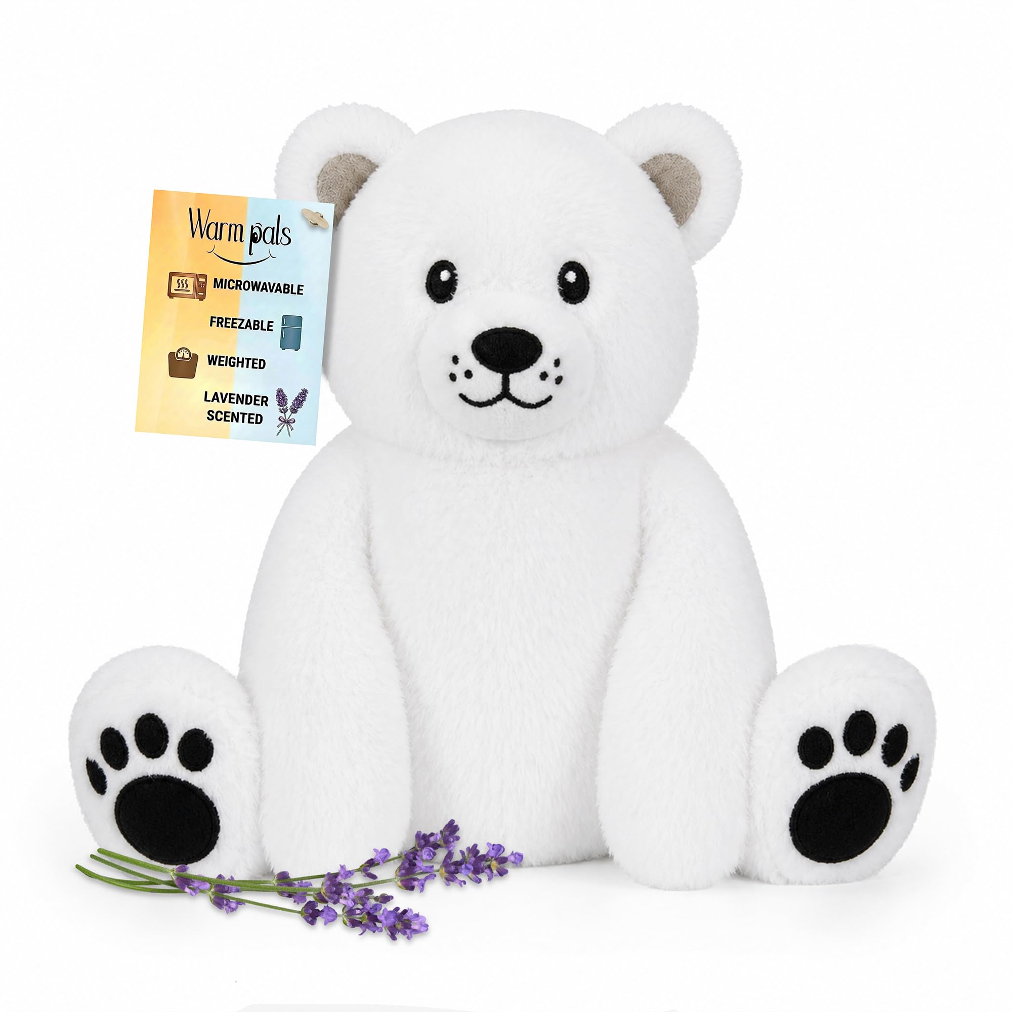 Amazon.com: Polar Bear - Microwavable & Weighted Plush Stuffed